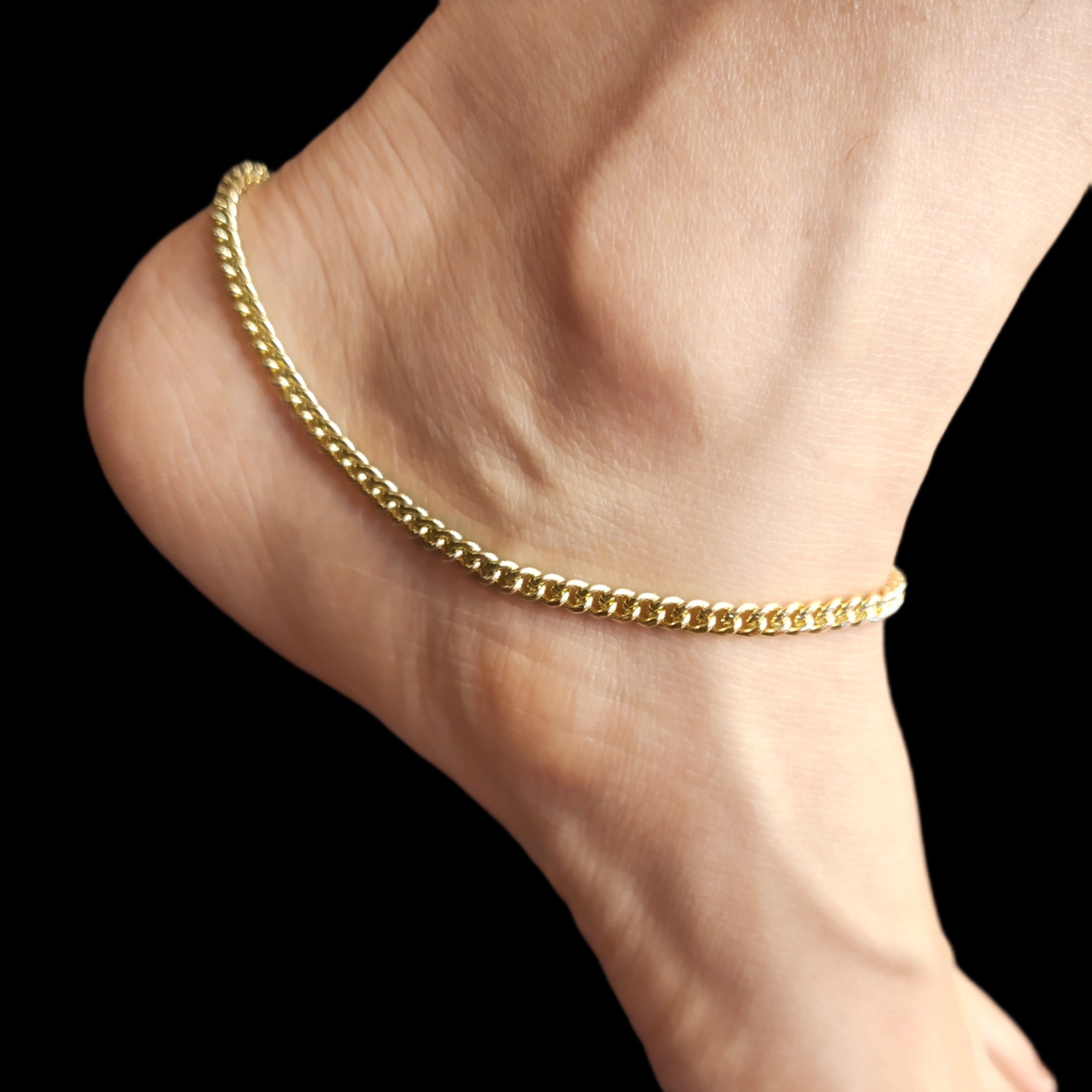 Slim Panchloha Pattilu Anklets - Five Metal Traditional Jewelry (Sale)