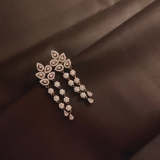 "Dazzle and Refine: Discover the Timeless Beauty of Asp Fashion Jewellery's Classic American Diamond Earrings!"