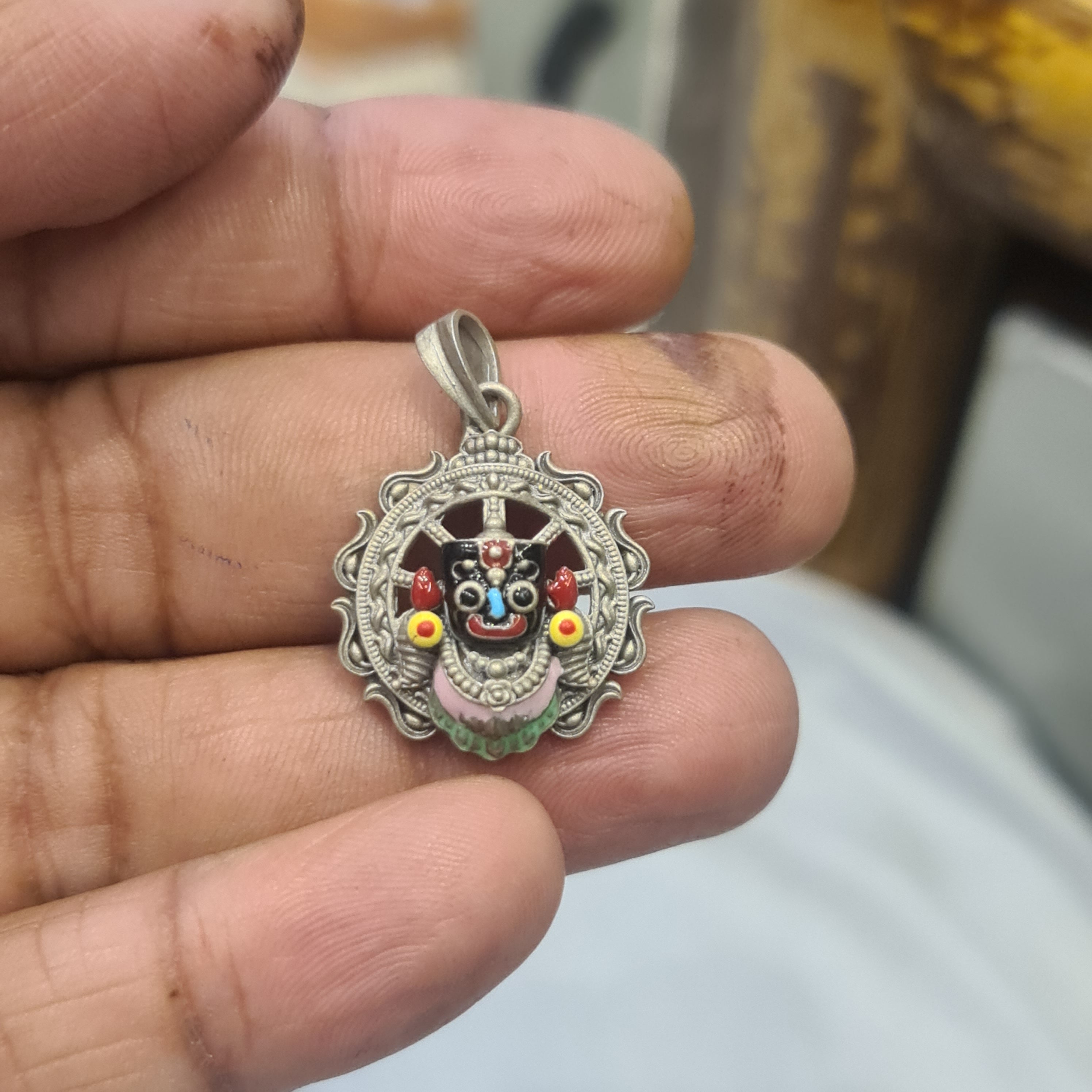 92.5 Silver Puri Jai Jagannath Swami Pendant
