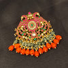 "Dazzling Elegance: The Exquisite Grand Jadau Kundan Peacock Pendant by ASP Fashion Jewellery"