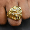 Roaring Lion Head Panchaloha Men's Ring - Handmade Premium Finishing