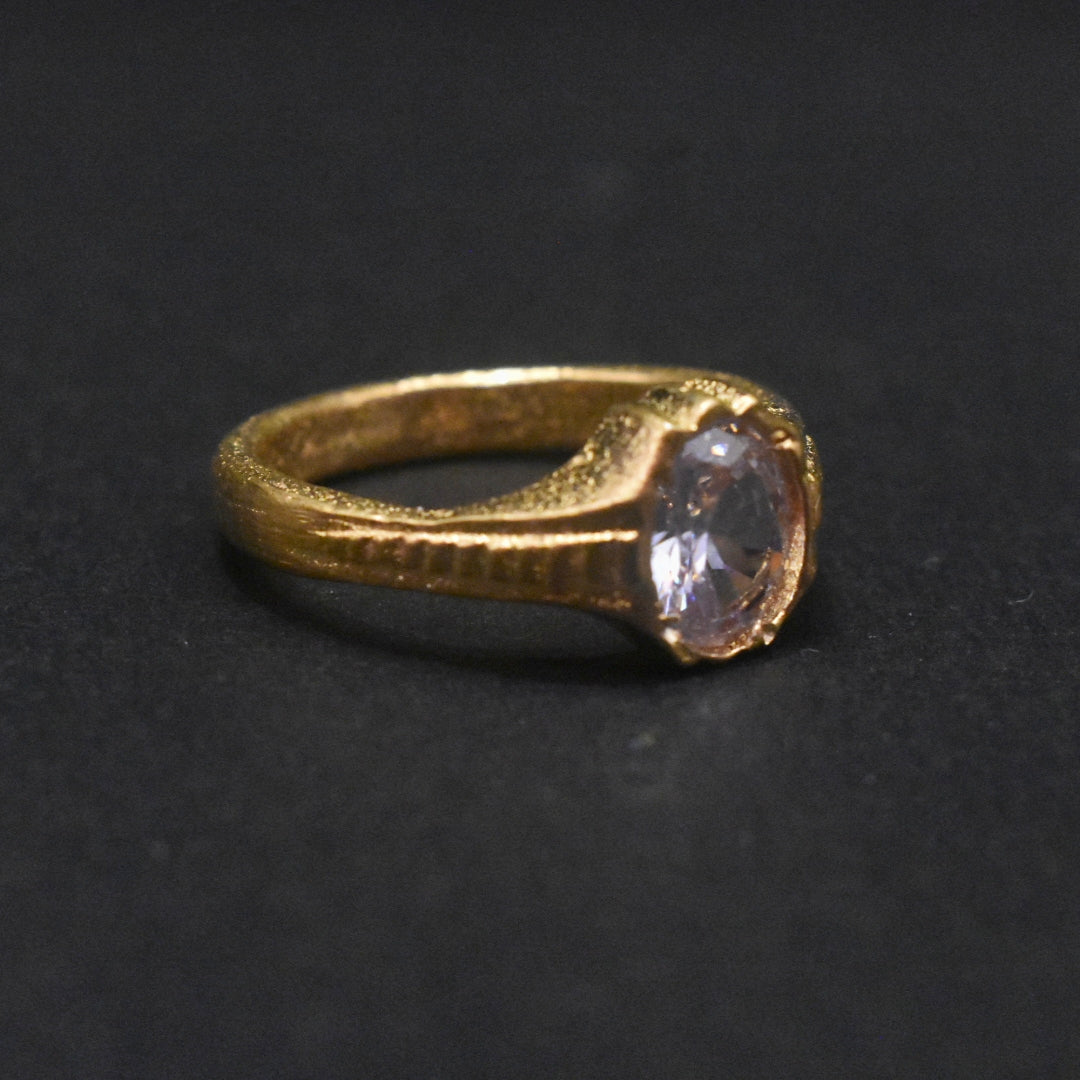 White Zircon Panchloha Ring - Men's Anti-Tarnish