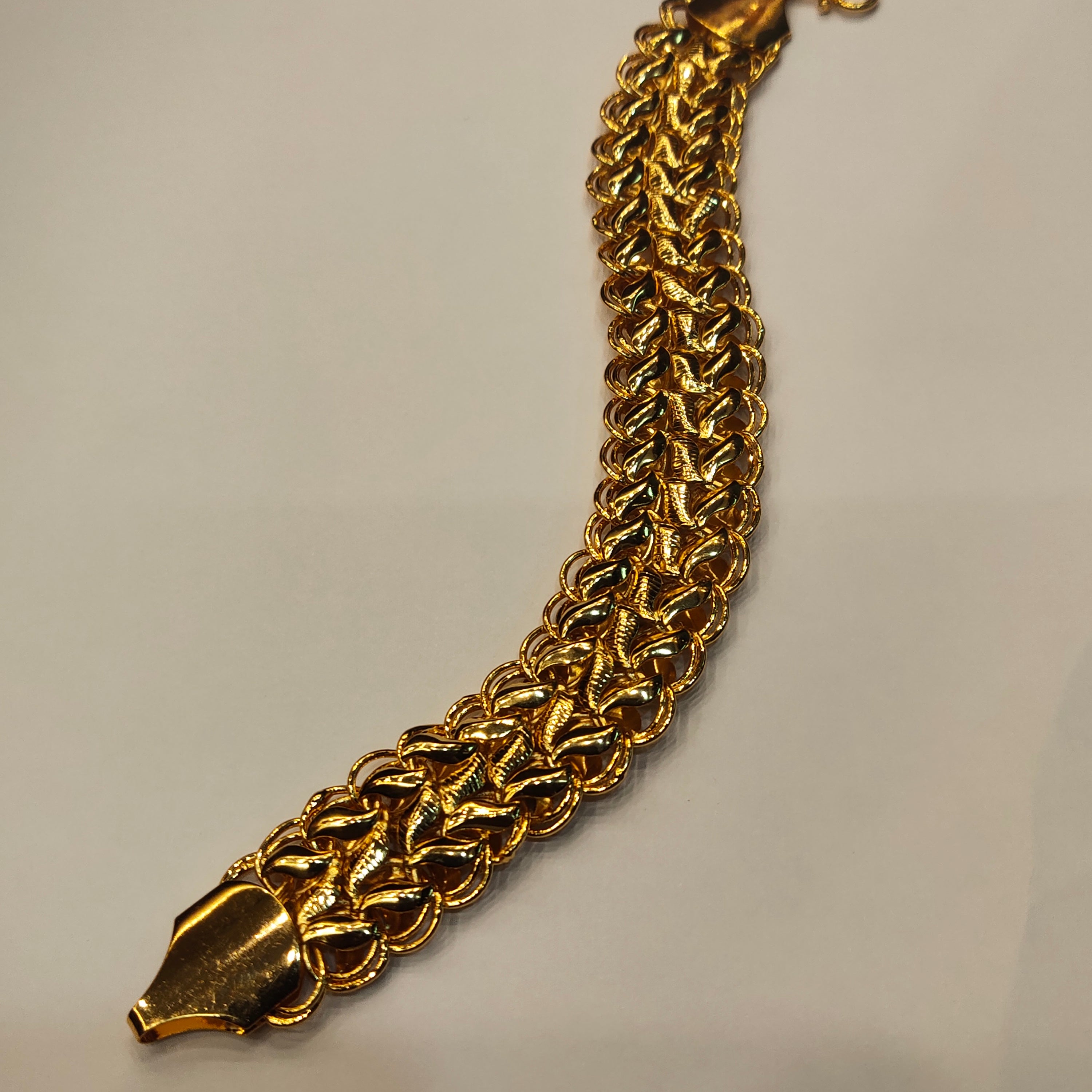 ASP 24K Gold Plated Heavy Men's Bracelet - Luxury Collection