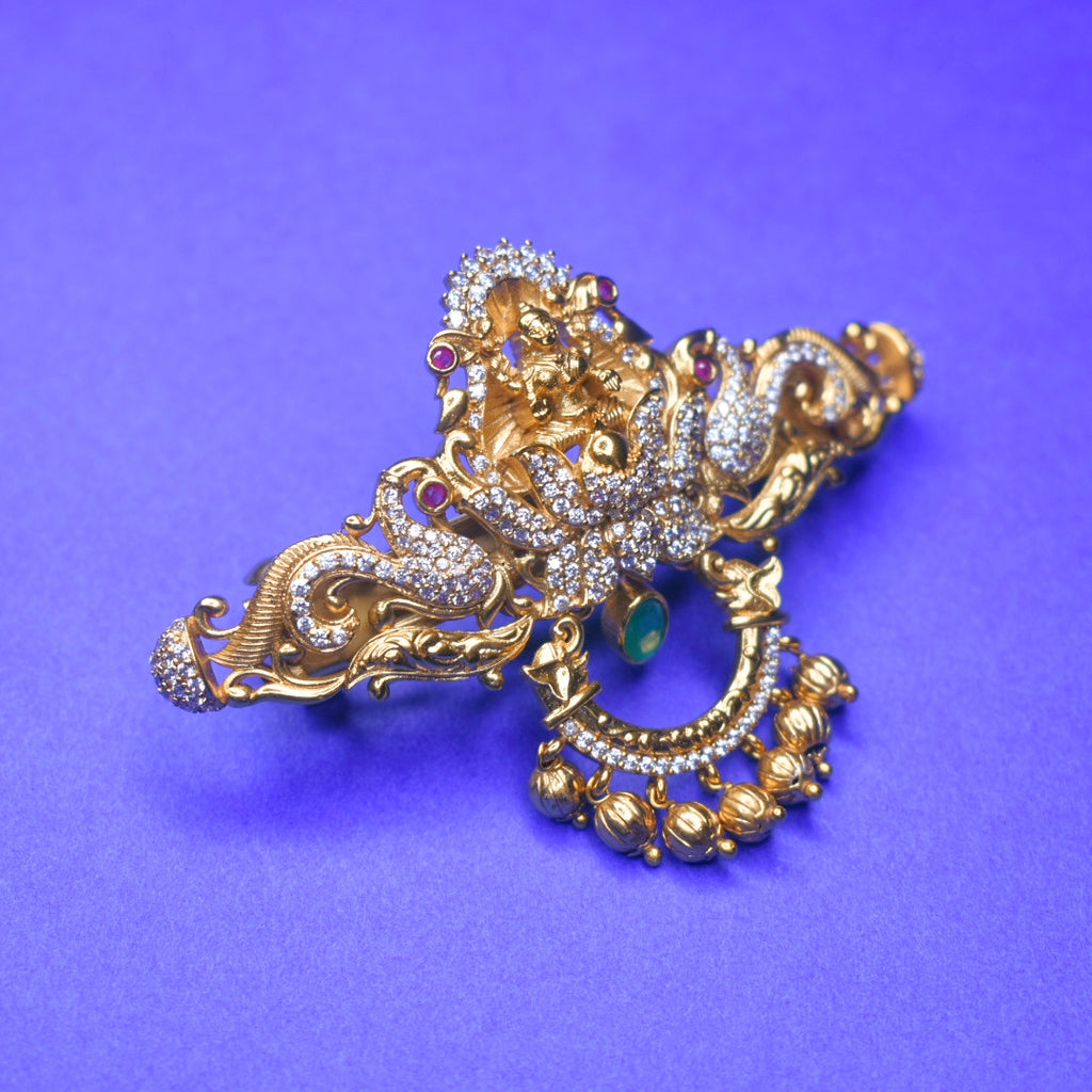 Antique CZ Hair Clip - Vintage Style Hair Accessory with Cubic Zirconia