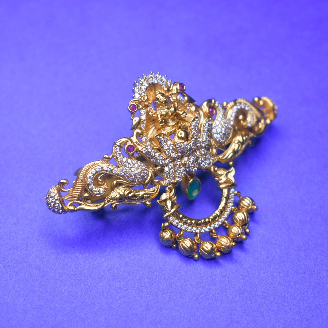 Antique CZ Hair Clip - Vintage Style Hair Accessory with Cubic Zirconia