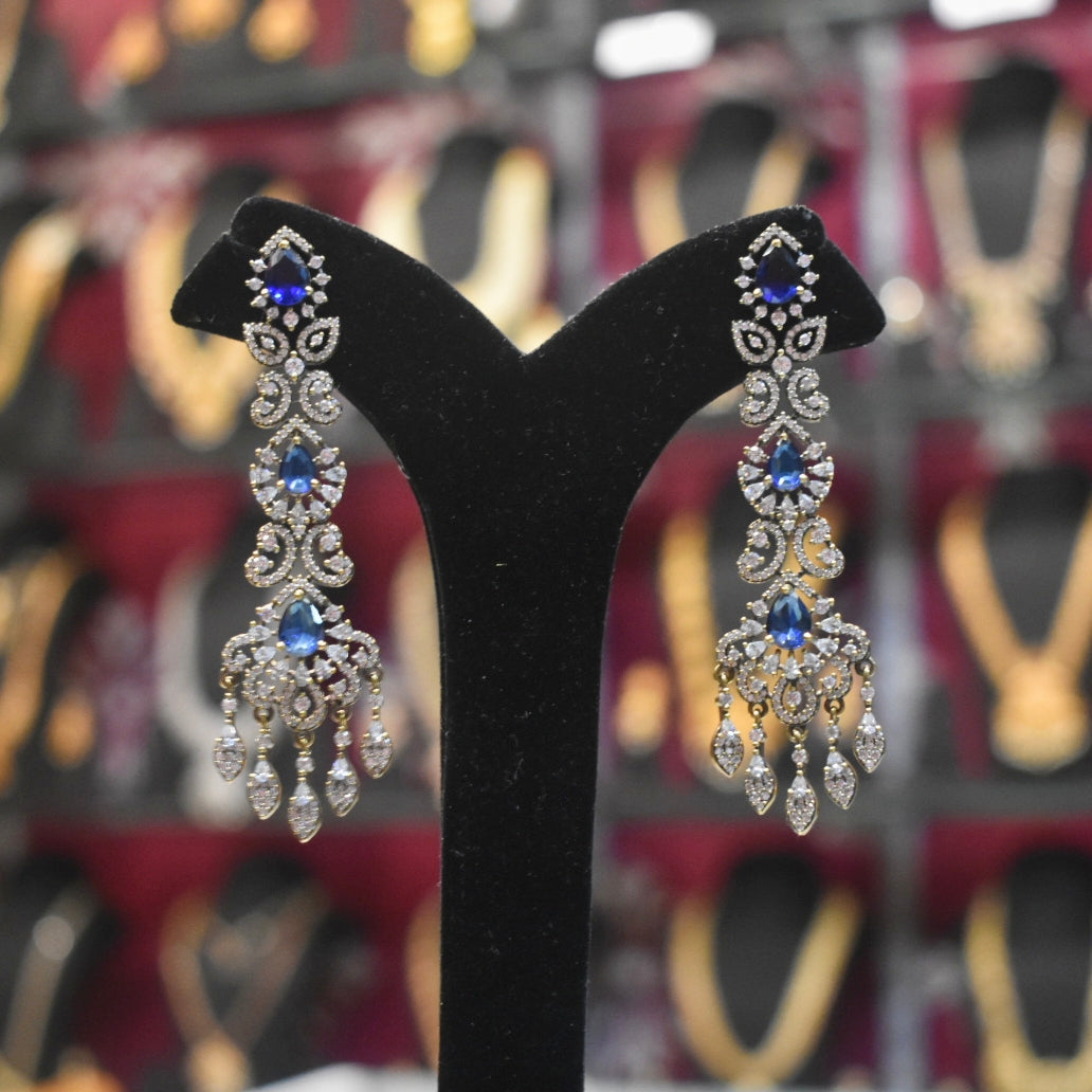 Asp Victorian Zircon Chandelier Earrings