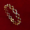 2-in-1 Gold Crystal Ring & Bangle Bracelet | Convertible Fashion Jewelry
