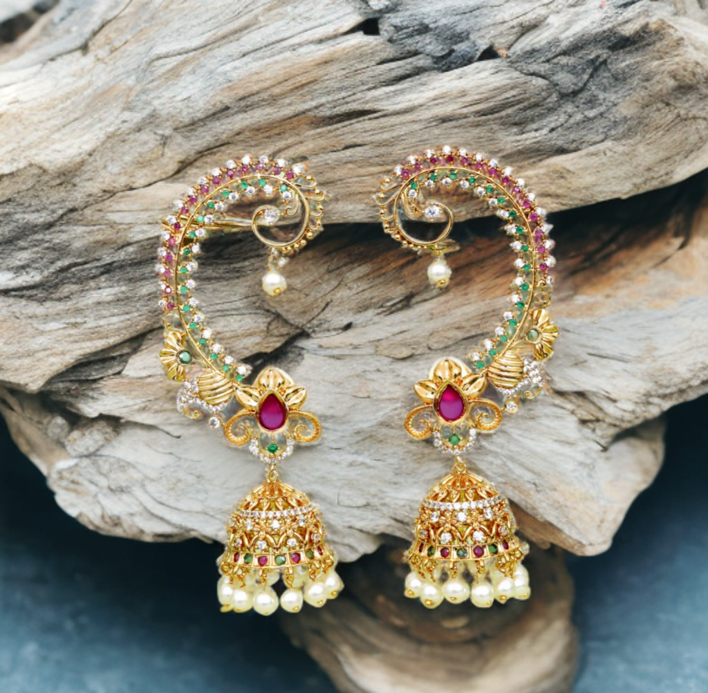Asp Antique Zircon Ear Cuffs