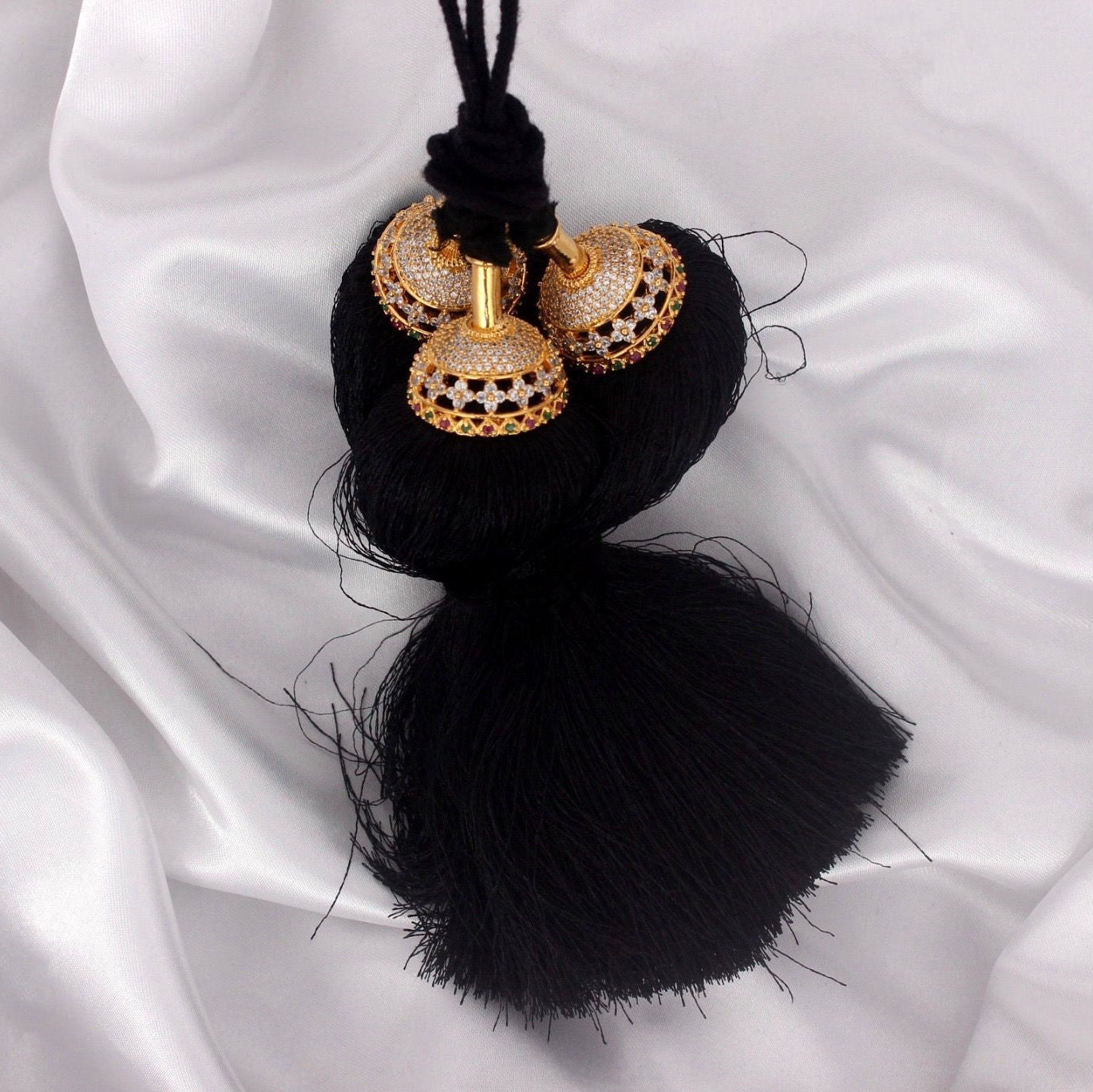 Asp Zircon Kunjalam - Kuppulu - Jada Gantallu - For Classical Dance Hair Extension