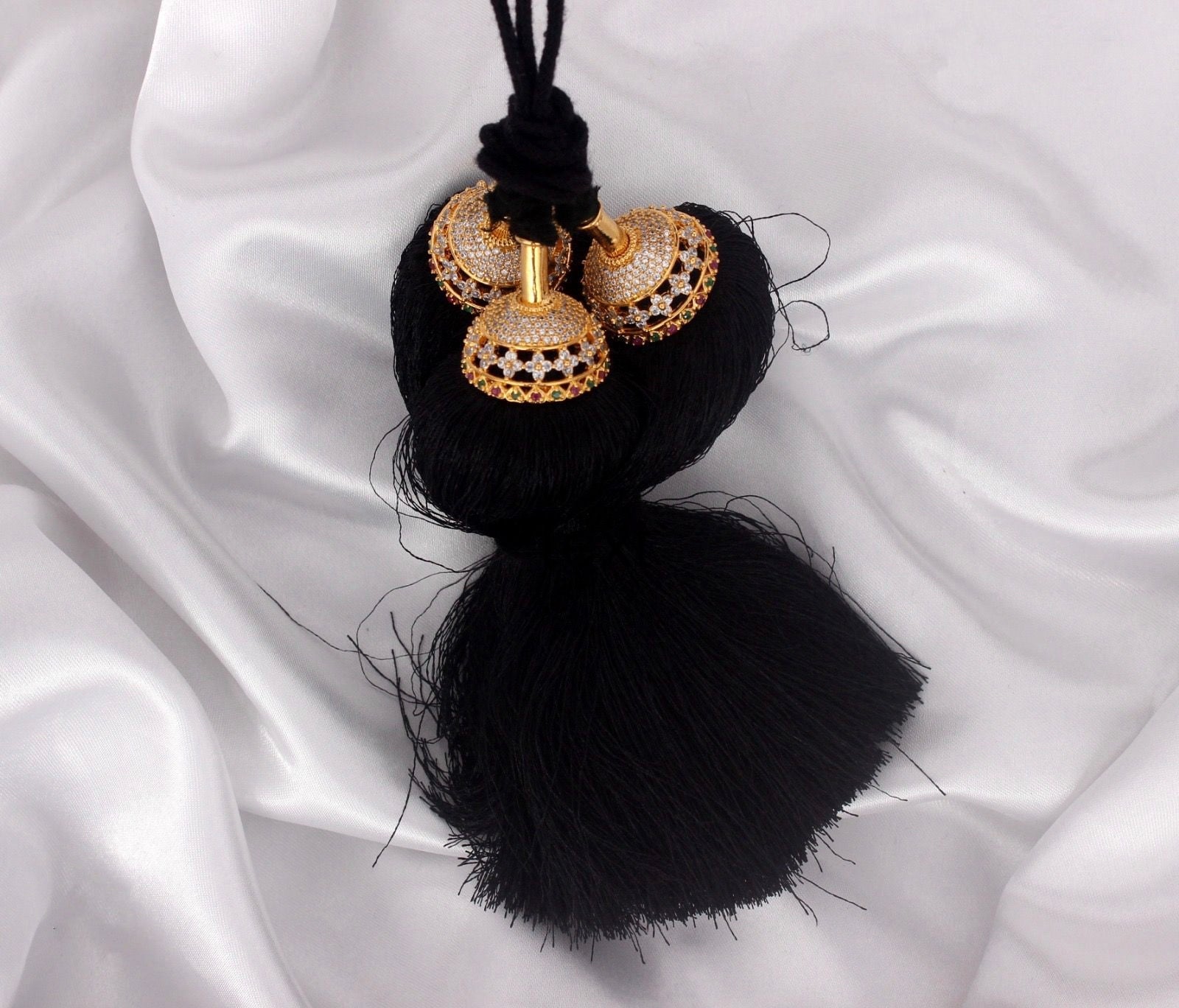 Asp Zircon Kunjalam - Kuppulu - Jada Gantallu - For Classical Dance Hair Extension