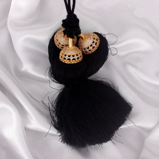 Asp Zircon Kunjalam - Kuppulu - Jada Gantallu - For Classical Dance Hair Extension