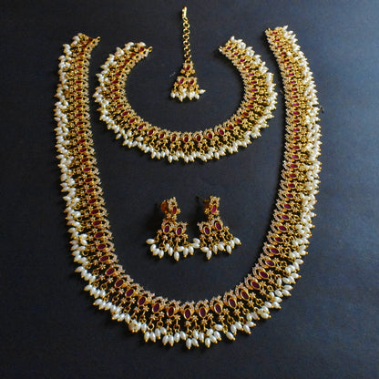 Asp Antique Pearls Guttapusalu Necklace set