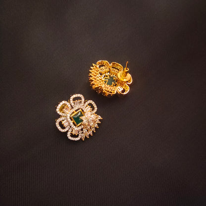 "Dazzling Elegance: Discover the Stunning Charm of Asp Fashion Jewellery's Classy American Diamond Studs Earrings"