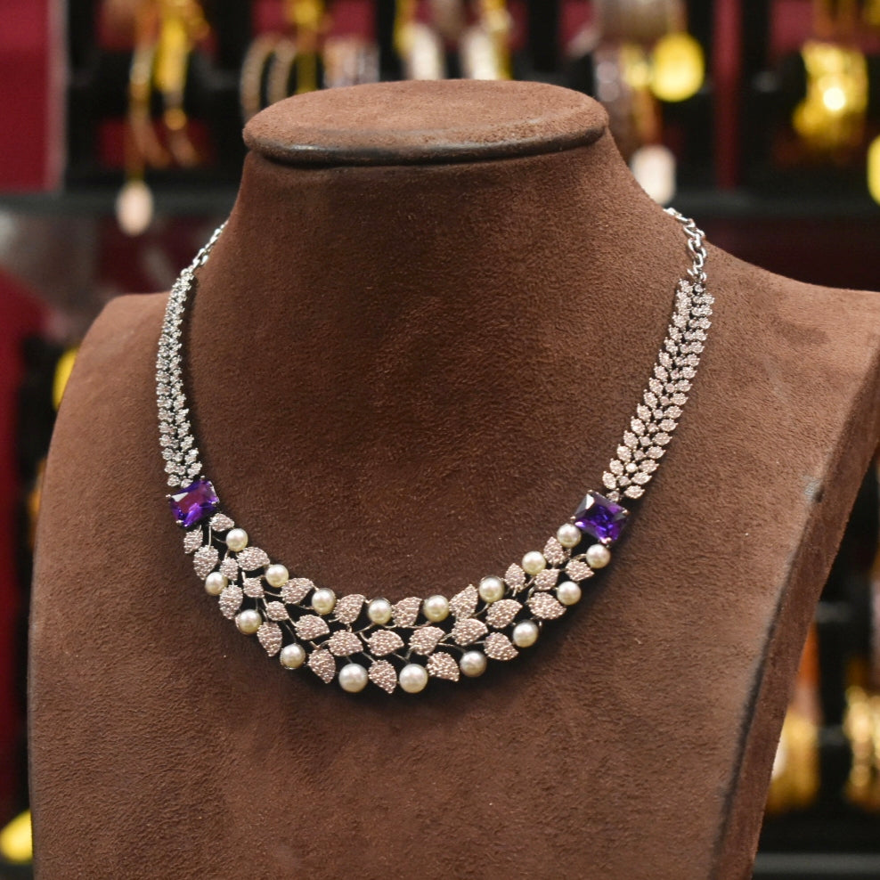 Asp Victorian Zircon Necklace Set