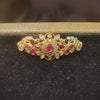 Ruby & Diamond CZ Floral Pendant for Changeable Bangle Bracelet 430016681901