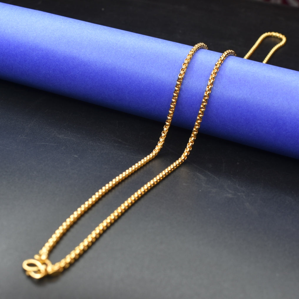 Luxurious 24K Gold Plated Chain - 30 Inch Premium Fashion Chain