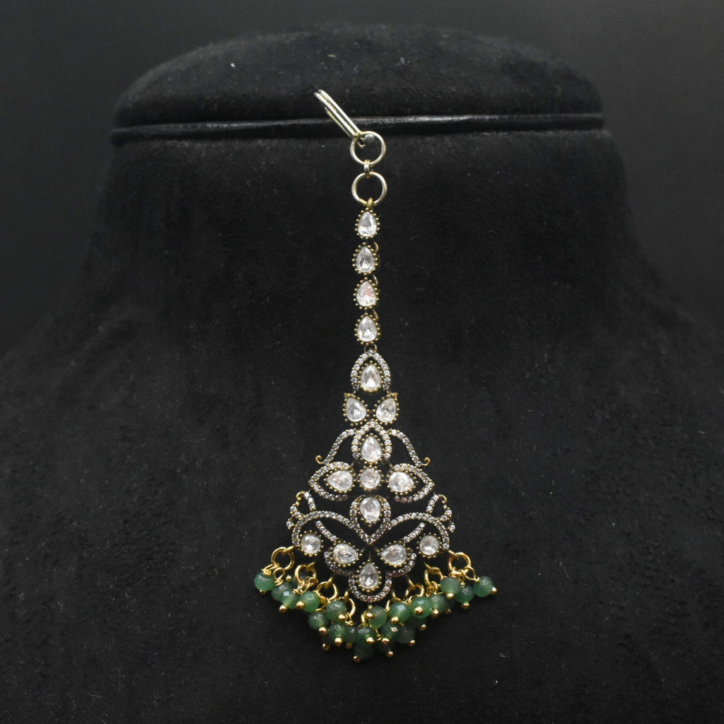 Exquisite Victorian Kundan Maang Tikka