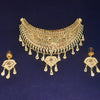 24K Gold Plated Forming Choker with Earrings Set