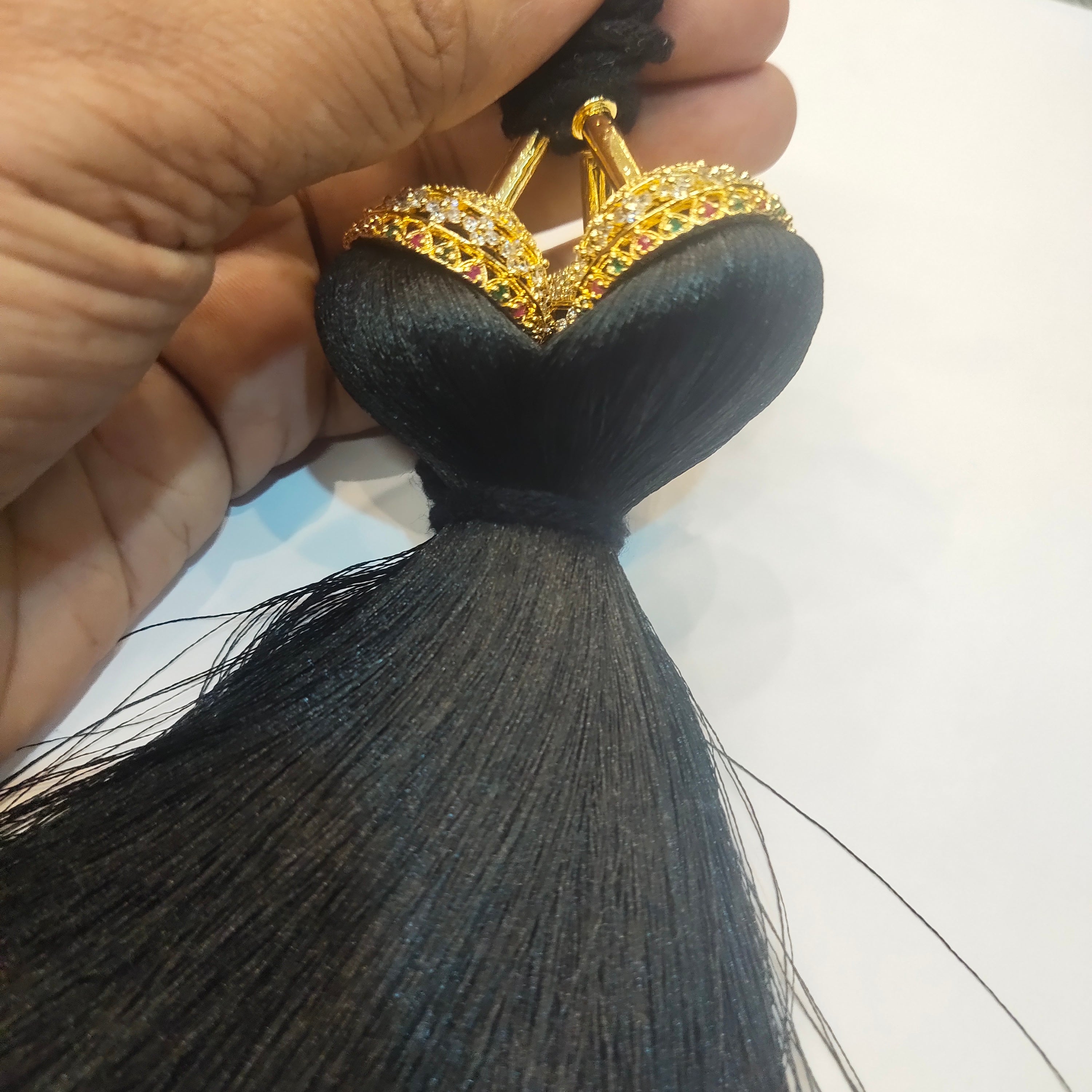 Asp Zircon Kunjalam - Kuppulu - Jada Gantallu - For Classical Dance Hair Extension