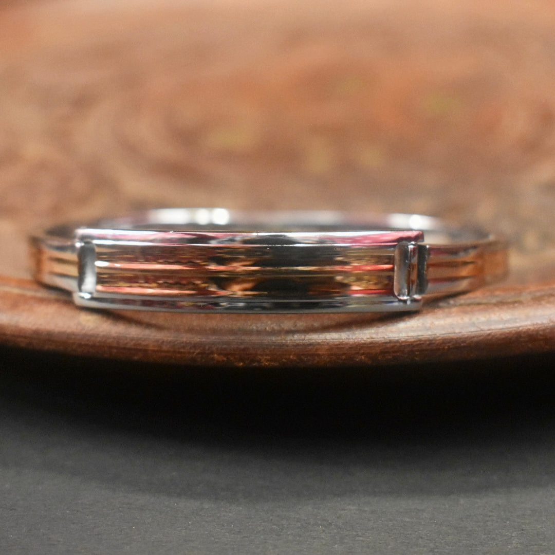 925 Silver Gold Filled Bangle Bracelet - Unisex