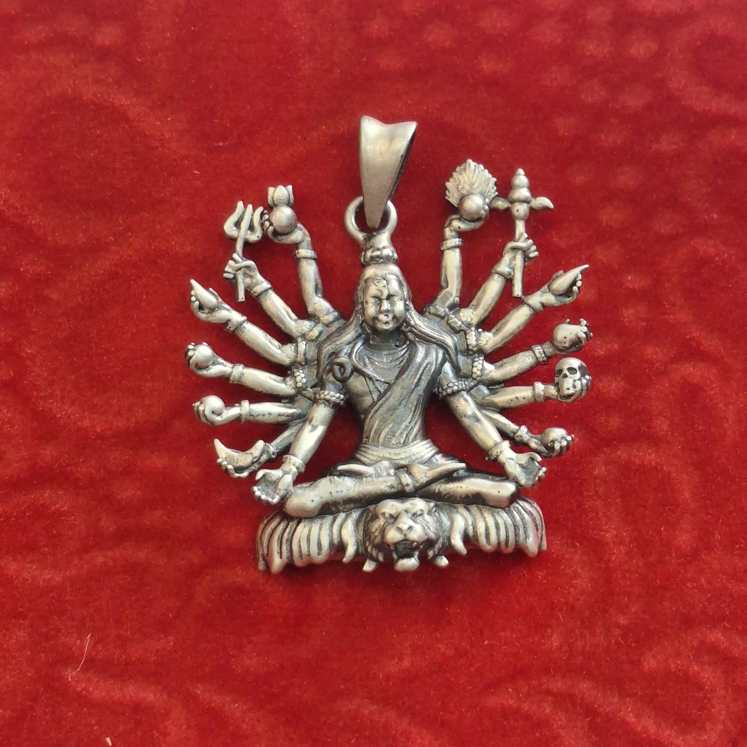 Antique 925 Sterling Hallmarked Shiv Yogi Locket for Men