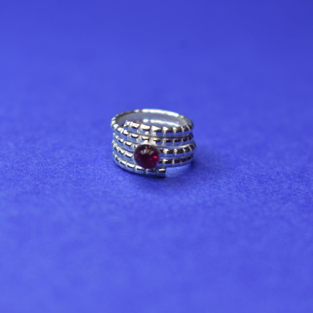 Traditional Silver Kakkula Ring - Infant Wellness Jewelry with Health Benefits