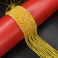 Yellow Onyx Beads - Sunshine Golden Gemstone Strands