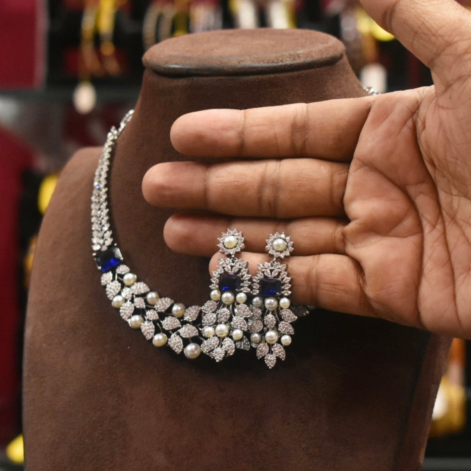 Asp Victorian Zircon Necklace Set