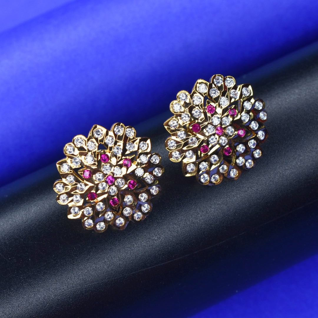 Panchloha Gatti Chatha Kammalu Stud Earrings - Unlocking Cultural Elegance