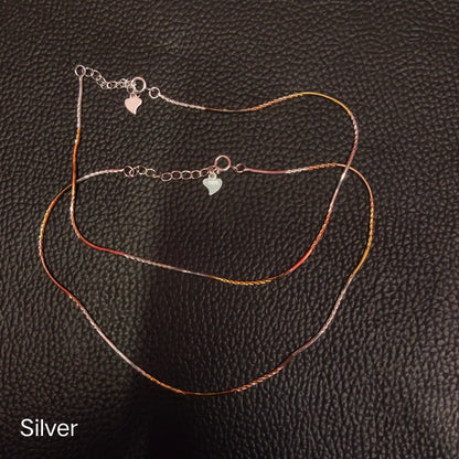 Discover the Allure of ASP Silver's Exquisite 925 Silver Double Tone Anklets