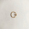 18K Gold Minimalist Hoop Nose Ring - Delicate Design