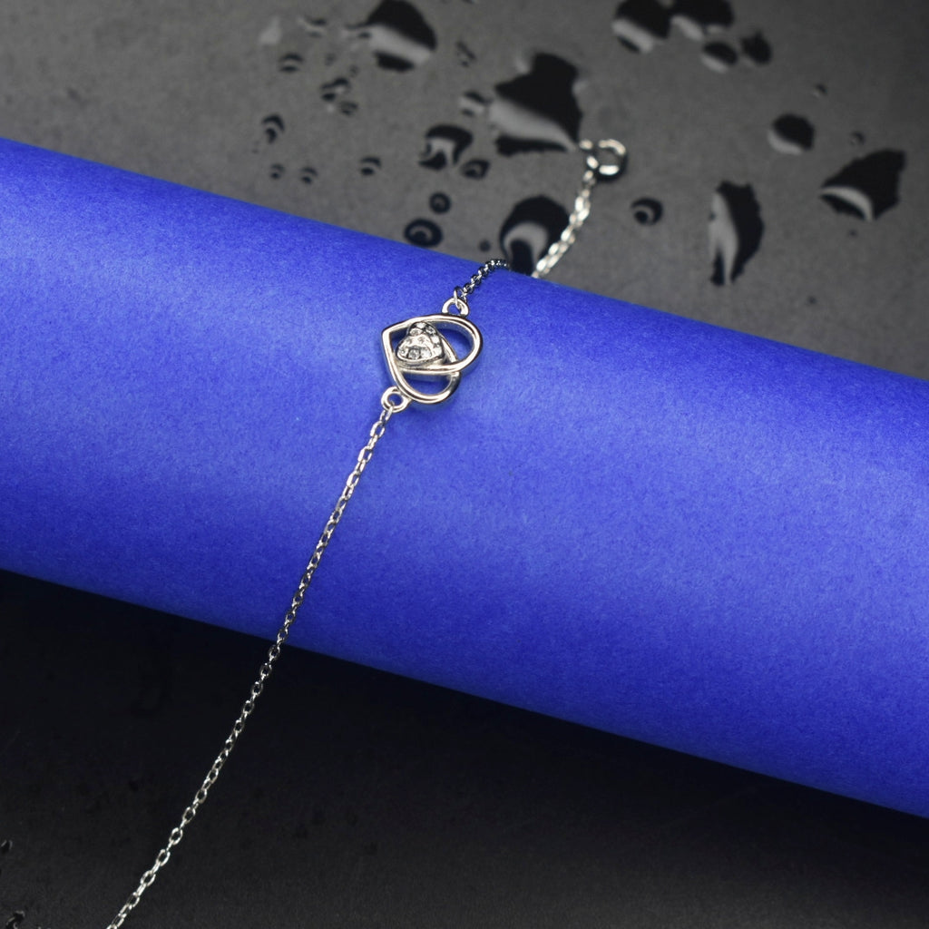 Sterling Silver Bracelet for Girls - Sparkling 92.5 Silver