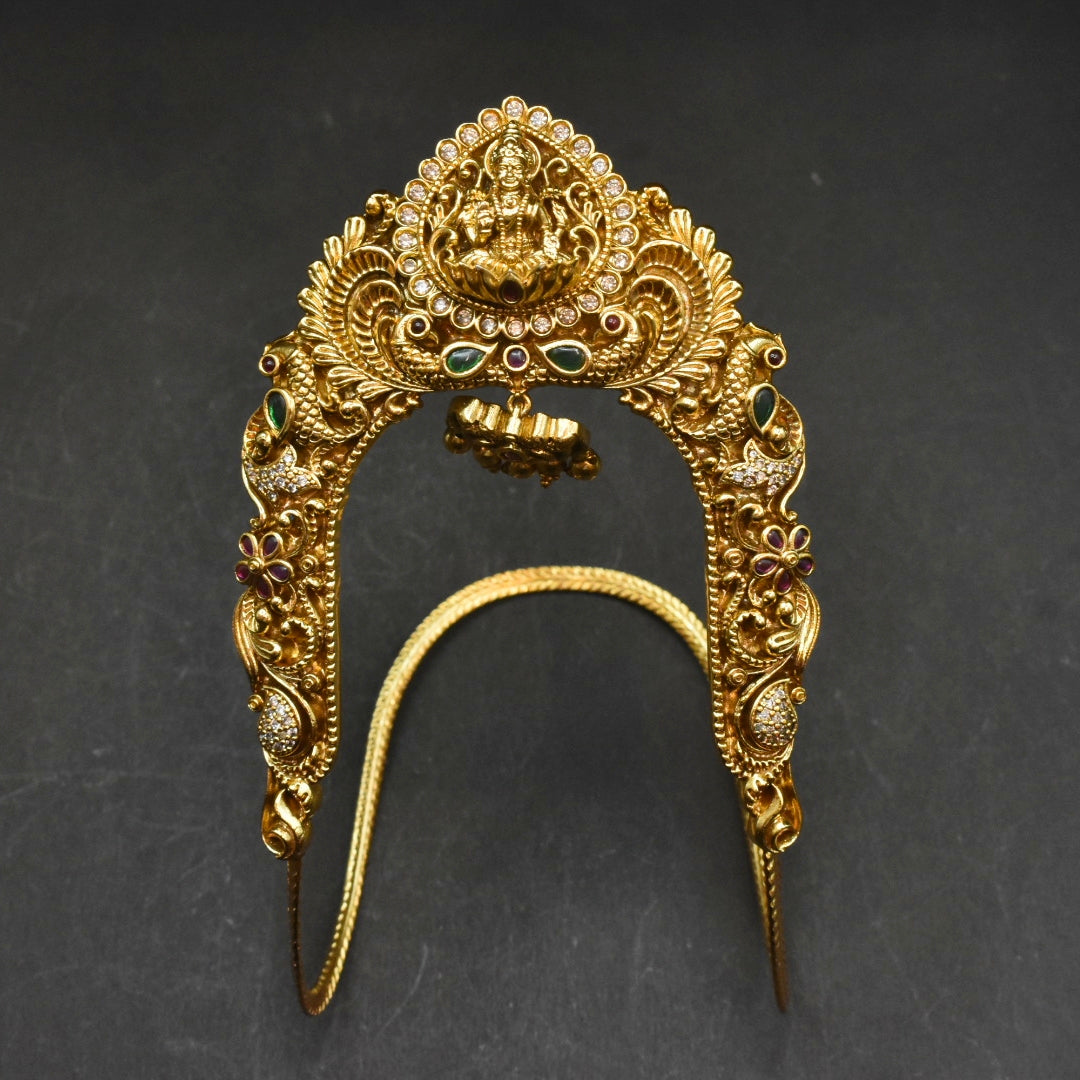 Traditional Temple Vanki Armlet - Gold Plated Bridal Ornament