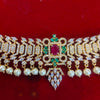 Stunning Zircon 24K Gold Plate Stylish Chain Vaddanam.