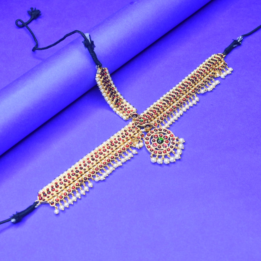 Premium Bharatanatyam Jewellery Set - 12 Piece Classical Dance Temple Ornaments