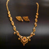 "Glowing Elegance: The Timeless Charm of Asp Fashion Jewellery's Short Antique CZ Necklace Set"