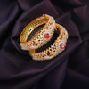 "Dazzle Like Royalty with the Asp Fashion Jewellery American Diamonds Bangles Set"