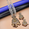 Asp Victorian Laxmi Ji Pendant Jewelry Set with Beads