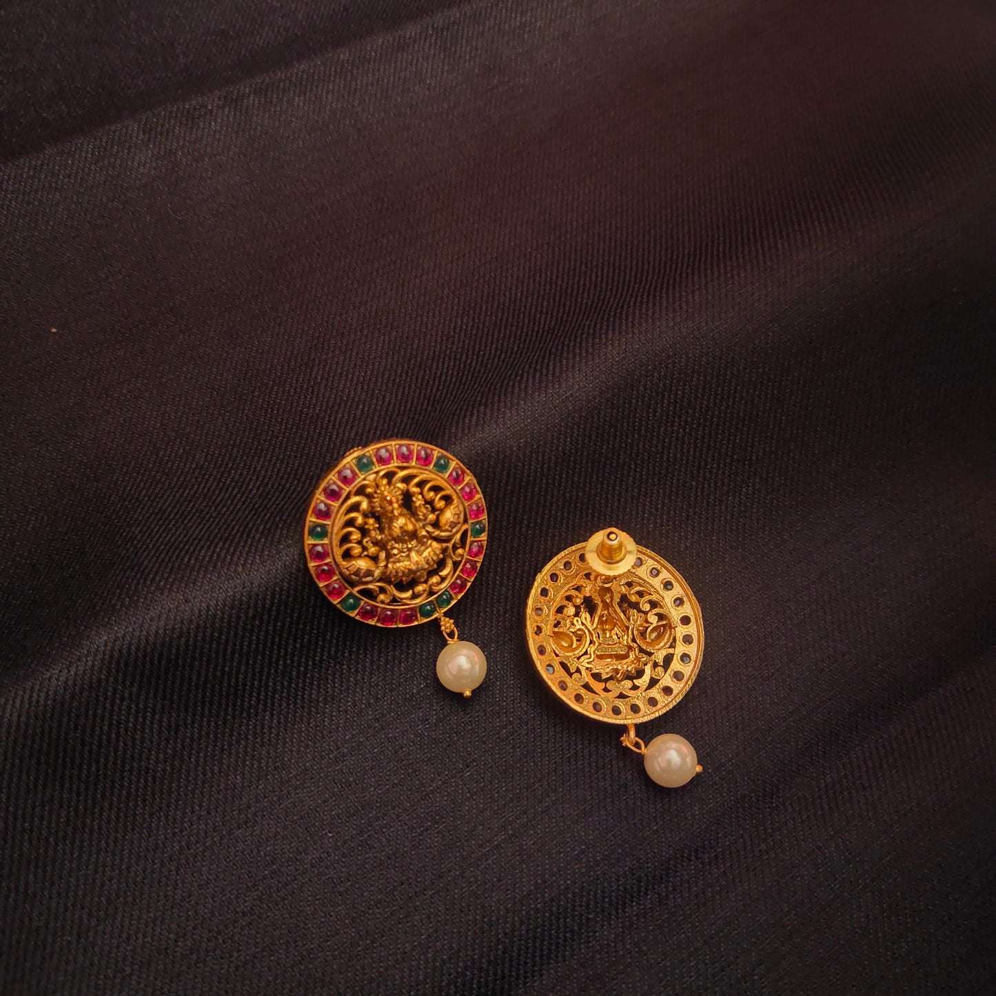 "Timeless Elegance: Showcasing Antique Laxmi Studs Earrings by ASP Fashion Jewellery"