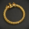 Openable Antique Roaring Simha Kada for Men - 24K Gold Plated