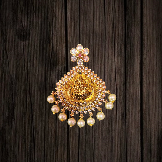 Glam Up Your Look with the Radiant Cz Laxmi Pendant by ASP Fashion Jewellery