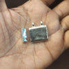 Pure Silver Plain Amulet – Minimalist Square Silver Pendant