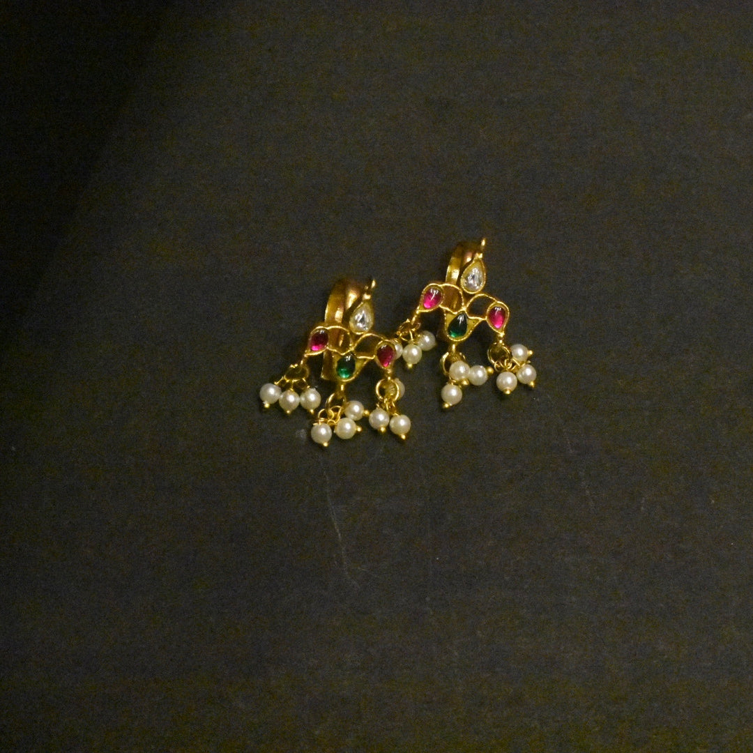 Royal Kundan Bugadi Earrings - Heritage Bridal Collection