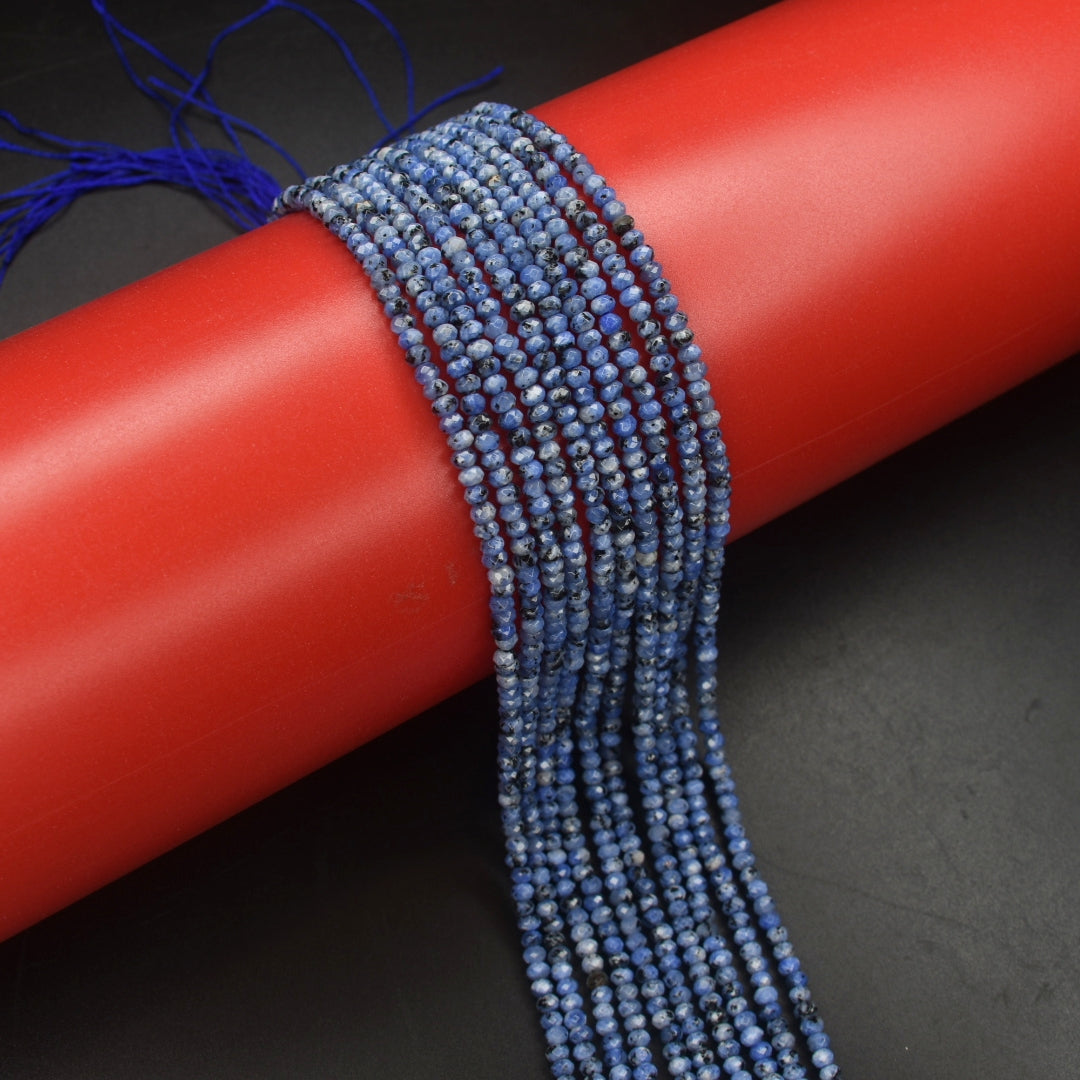 Royal Blue Onyx Beads - Sapphire Blue Gemstone Strands