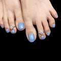 925 Sterling Silver CZ Toe Rings - Glamorous Bichiya Collection