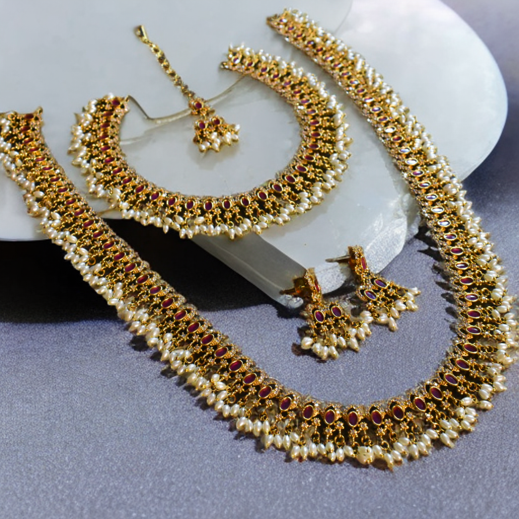 Asp Antique Pearls Guttapusalu Necklace set