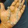 Crystal Clear White Zircon Necklace Set - Diamond Finish