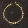 Panch Loha Gold Chain Anklet with Ball Dangles - 628852327815