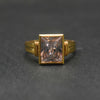 Premium Handmade Zircon 24K Gold Plated Ring for Men