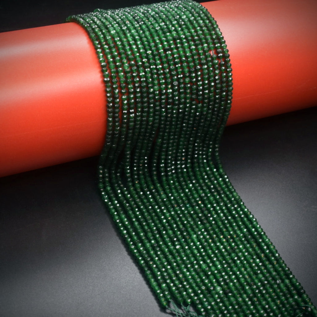 Emerald Onyx Beads - Green Gemstone Strands for Jewelry